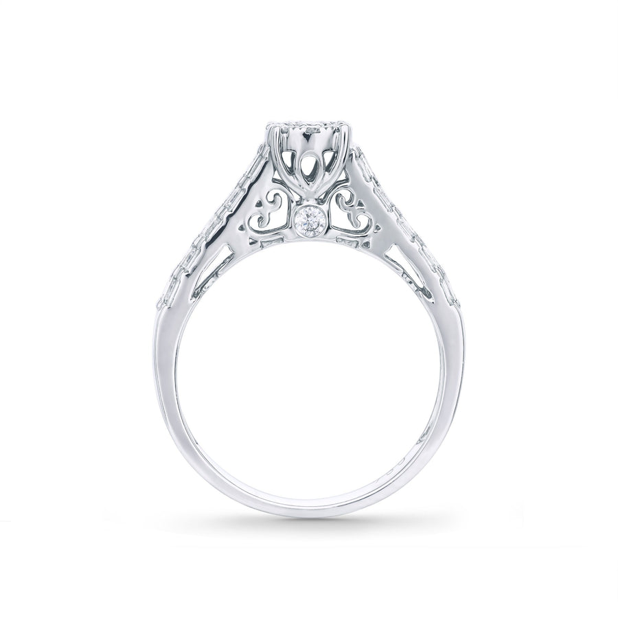 Diamond Twin Wedding Ring