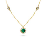 Malachite Diamond Necklace