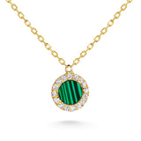 Malachite Diamond Necklace