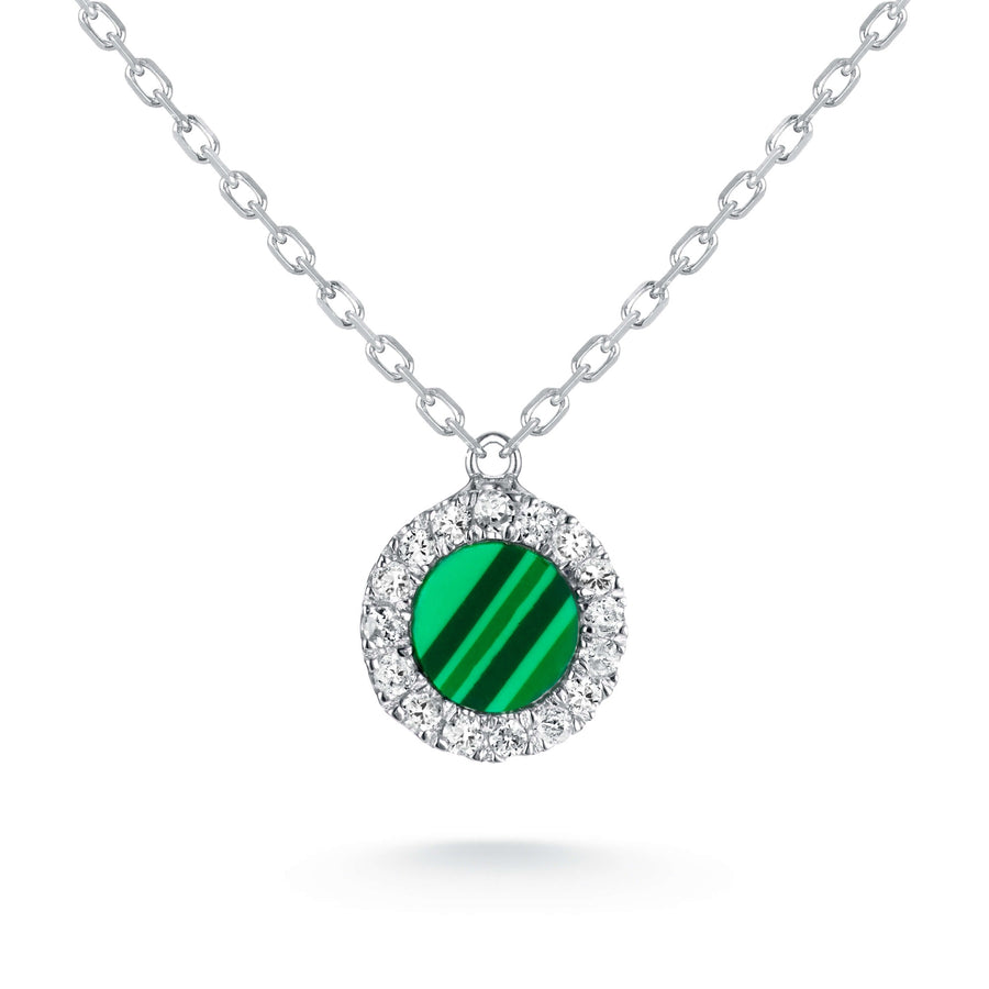 Malachite Diamond Necklace