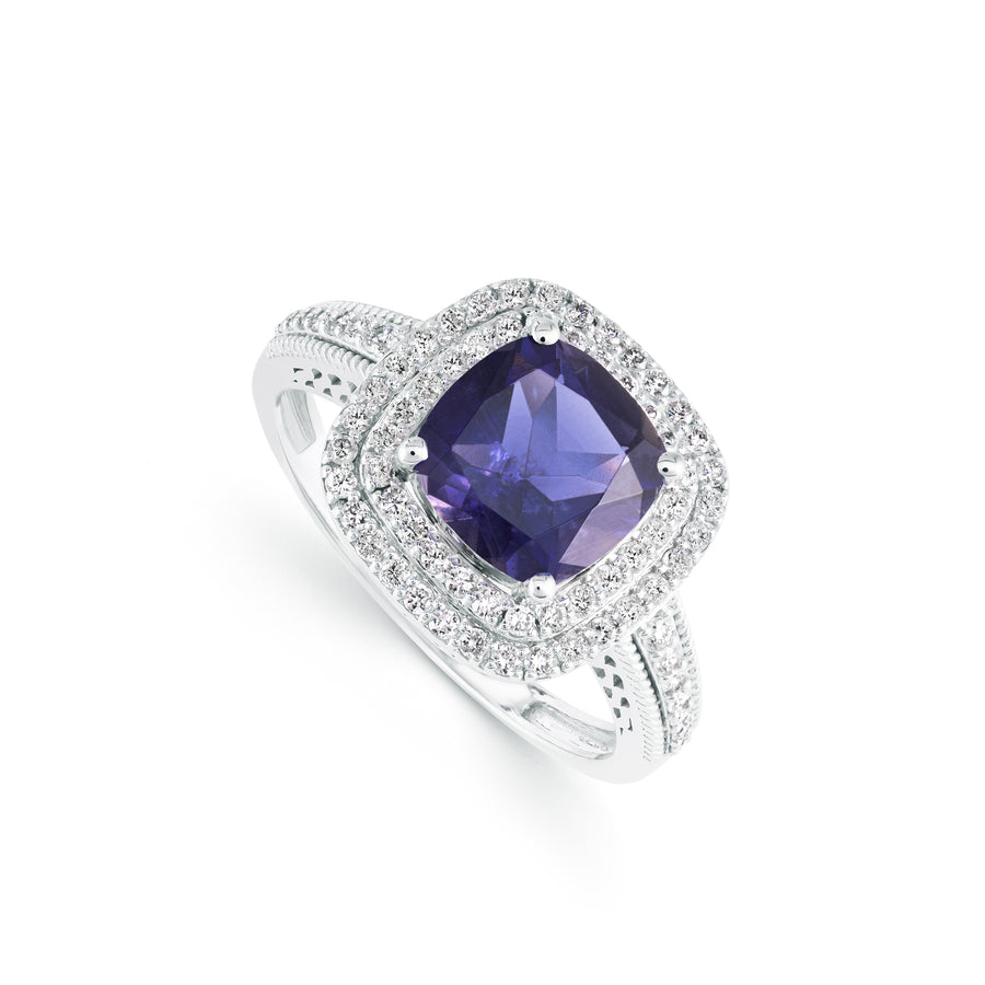 Liara Iolite Diamond Ring